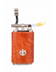 Зажигалка трубочная Mastro de Paja, серебро и бриар - купить в интернет-магазине Havana Smoke 2