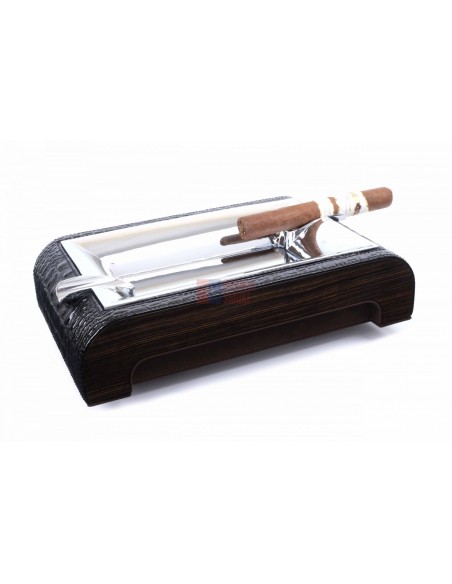 Пепельница настольная Gentili Croco Black - купить в интернет-магазине Havana Smoke