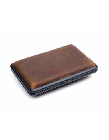 Портсигар Passatore на 14 сигарет, натуральная буйволиная кожа, Темно-коричневый - купить в интернет-магазине Havana Smoke