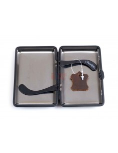 Портсигар Passatore на 14 сигарет, натуральная буйволиная кожа, Темно-коричневый - купить в интернет-магазине Havana Smoke 2