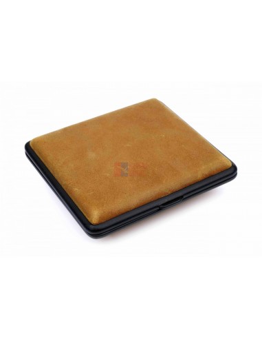 Портсигар Passatore на 20 сигарет, натуральная буйволиная кожа, Светло-коричневый - купить в интернет-магазине Havana Smoke