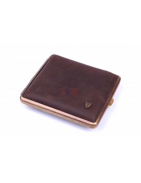 Портсигар Stoll на 18 сигарет, натуральная буйволиная кожа - купить в интернет-магазине Havana Smoke