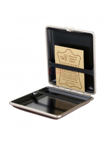 Портсигар Stoll на 18 сигарет, натуральная кожа, Бургунди - купить в интернет-магазине Havana Smoke