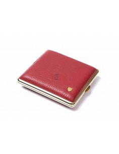 Портсигар Stoll на 18 сигарет, натуральная кожа, Красный олень - купить в интернет-магазине Havana Smoke