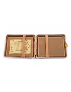 Портсигар Stoll на 18 сигарет, натуральная кожа, Красный олень - купить в интернет-магазине Havana Smoke 2