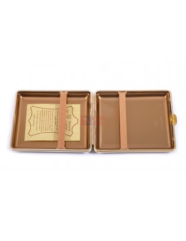 Портсигар Stoll на 18 сигарет, натуральная кожа, Красный олень - купить в интернет-магазине Havana Smoke