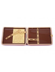 Портсигар Stoll на 18 сигарет, натуральная кожа, Красный олень - купить в интернет-магазине Havana Smoke 2