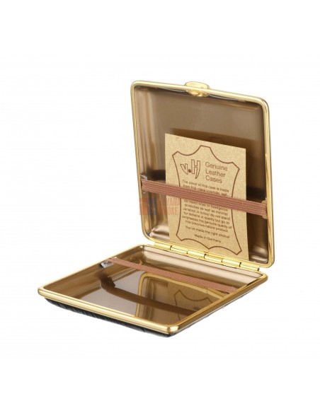 Портсигар Stoll на 18 сигарет, натуральная кожа, Табак - купить в интернет-магазине Havana Smoke