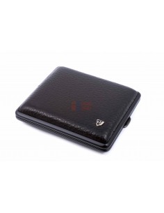 Портсигар Stoll на 18 сигарет, натуральная кожа, Черный олень - купить в интернет-магазине Havana Smoke