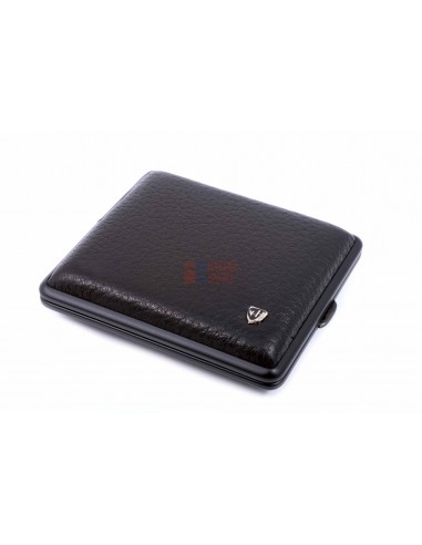 Портсигар Stoll на 18 сигарет, натуральная кожа, Черный олень - купить в интернет-магазине Havana Smoke