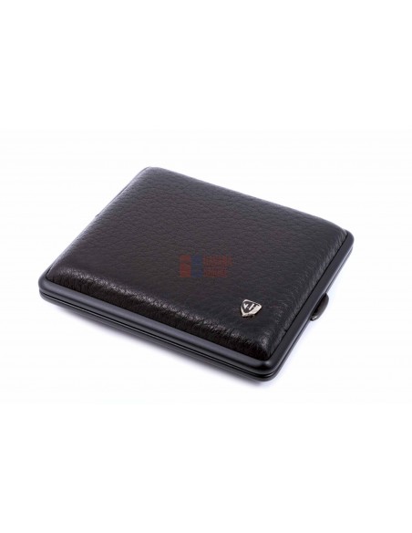 Портсигар Stoll на 18 сигарет, натуральная кожа, Черный олень - купить в интернет-магазине Havana Smoke