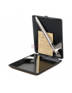 Портсигар Stoll на 26 сигарет, натуральная буйволиная кожа - купить в интернет-магазине Havana Smoke 2