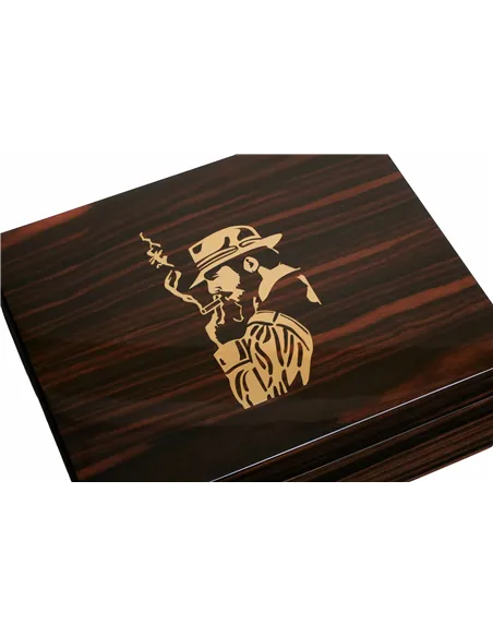 Хьюмидор Gentili Fumatore Dorato на 50 сигар, Эбеновое дерево