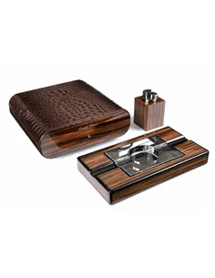 Набор сигарных аксессуаров Gentili SET-SV20-Croco-Dark