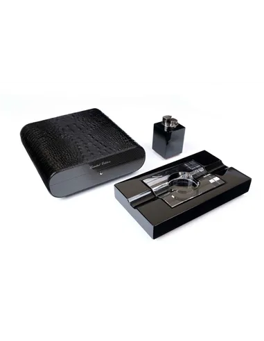 Набор сигарных аксессуаров Gentili SET-SV20-Croco-Black