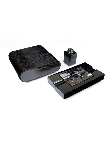 Набор сигарных аксессуаров Gentili SET-SV20-Croco-Black