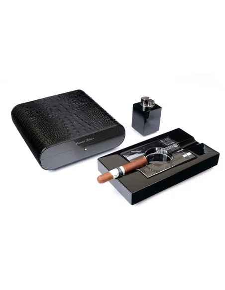 Набор сигарных аксессуаров Gentili SET-SV20-Croco-Black