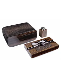 Набор сигарных аксессуаров Gentili SET-SV40-Croco-Dark