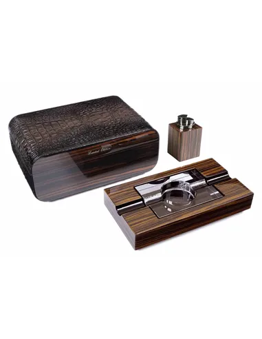 Набор сигарных аксессуаров Gentili SET-SV40-Croco-Dark