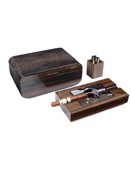 Набор сигарных аксессуаров Gentili SET-SV40-Croco-Dark
