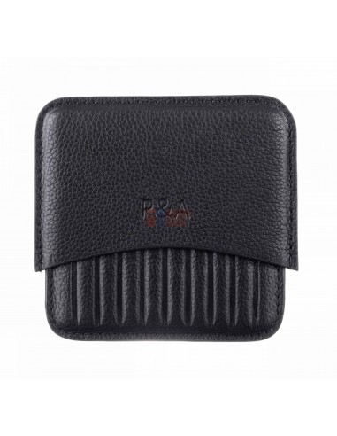 Сигаретница P&A на 10 штук, натуральная кожа, черная - купить в интернет-магазине Havana Smoke