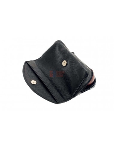 Сумка P&A для трубки и табака, натуральная кожа, черная - купить в интернет-магазине Havana Smoke