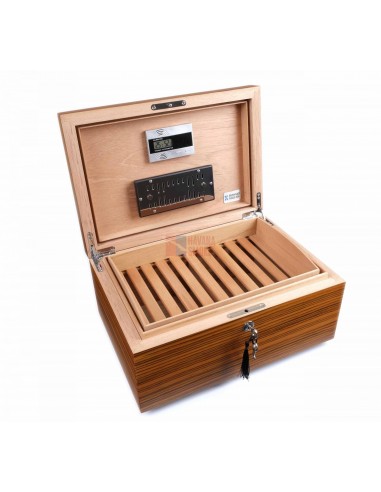 Хьюмидор Howard Miller на 80 сигар, шпон Зебрано - купить в интернет-магазине Havana Smoke