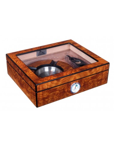 Хьюмидор Lubinski на 25 сигар с подарочным набором, Вяз матовый - купить в интернет-магазине Havana Smoke