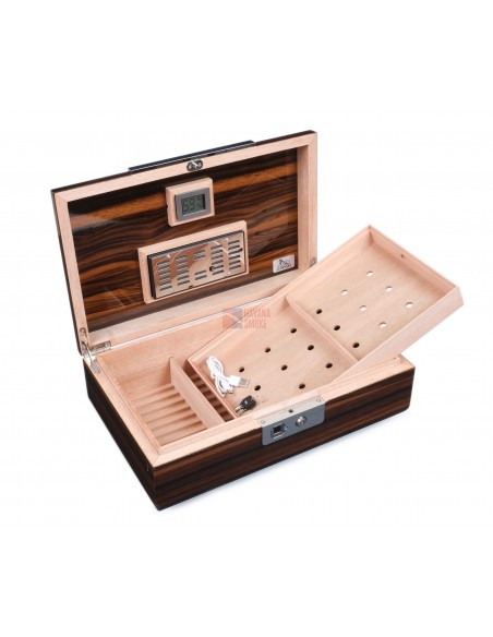 Хьюмидор Lubinski на 60 сигар, Эбеновое дерево (уценка) - купить в интернет-магазине Havana Smoke