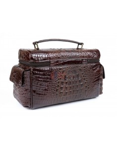 Хьюмидор-саквояж Gentili El Inseparable на 20 сигар SV15-Croco-Brown - купить в интернет-магазине Havana Smoke