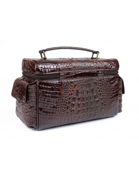 Хьюмидор-саквояж Gentili El Inseparable на 20 сигар SV15-Croco-Brown - купить в интернет-магазине Havana Smoke