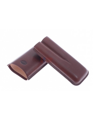 Чехол Jemar на 2 сигары, натуральная кожа 464-2-Brown - купить в интернет-магазине Havana Smoke