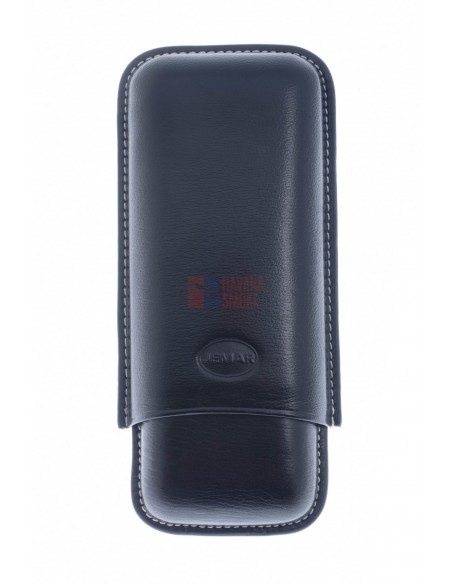 Чехол Jemar на 2 сигары, натуральная кожа 464-2-Black - купить в интернет-магазине Havana Smoke