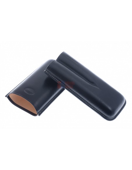 Чехол Jemar на 2 сигары, натуральная кожа 464-2-Black - купить в интернет-магазине Havana Smoke