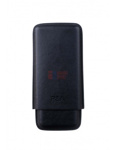 Чехол P&A на 3 сигары Cohiba Behike 56 (диаметром до 24 мм), кожа, черный - купить в интернет-магазине Havana Smoke