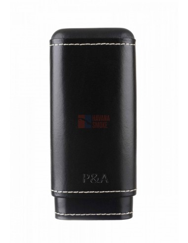 Чехол P&A на 3 сигары Черчилль Черный, натуральная кожа и кедр - купить в интернет-магазине Havana Smoke