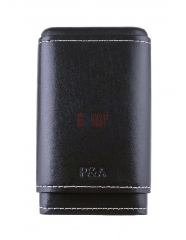 Чехол P&A на 4 сигары Робусто, натуральная кожа и кедр S202 Black - купить в интернет-магазине Havana Smoke