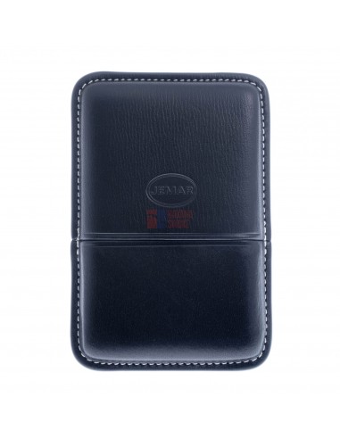 Сигаретница Jemar на 6 штук, натуральная кожа (Испания) 151-6-Black - купить в интернет-магазине Havana Smoke