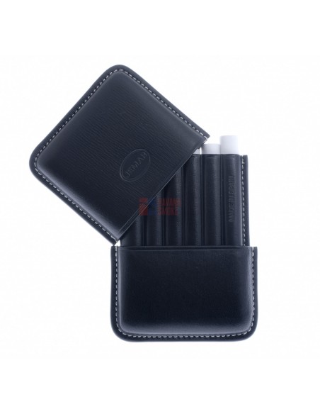 Сигаретница Jemar на 6 штук, натуральная кожа (Испания) 151-6-Black - купить в интернет-магазине Havana Smoke