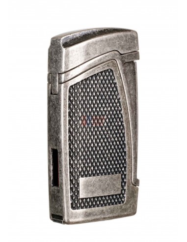 Зажигалка сигарная Passatore, двойное пламя, с пробойником, серебристый антик 234-542 - купить в интернет-магазине Havana Smoke