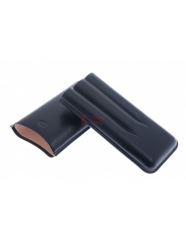 Чехол Jemar на 3 сигары (диаметром до 28 мм), натуральная кожа 497-3-Black - купить в интернет-магазине Havana Smoke