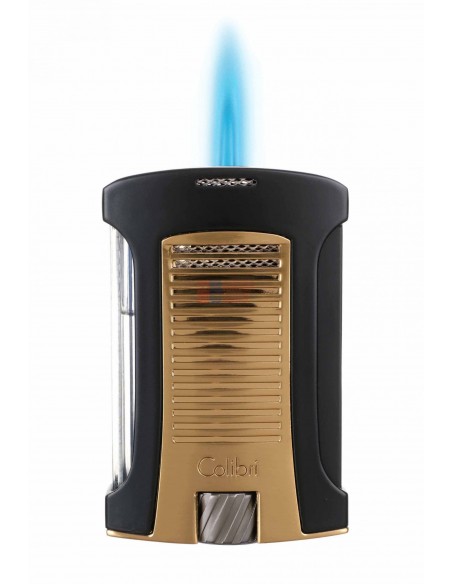 Зажигалка сигарная Colibri Daytona, черная- золото LI770T16 - купить в интернет-магазине Havana Smoke