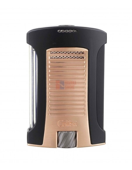 Зажигалка сигарная Colibri Daytona, черная-розовое золото LI770T17 - купить в интернет-магазине Havana Smoke