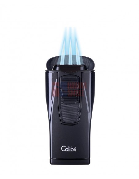 Зажигалка сигарная Colibri Monaco (тройное пламя), черный металлик LI880T5 - купить в интернет-магазине Havana Smoke