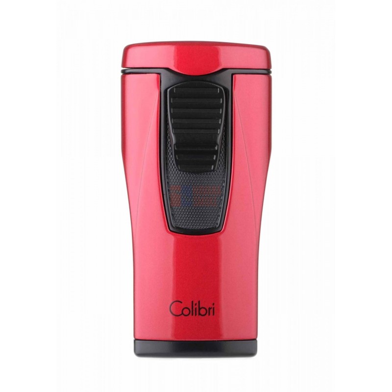 Зажигалка сигарная Colibri Monaco (тройное пламя), красный металлик LI880T7