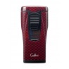 Зажигалка сигарная Colibri Monaco (тройное пламя), красный карбон LI880T12