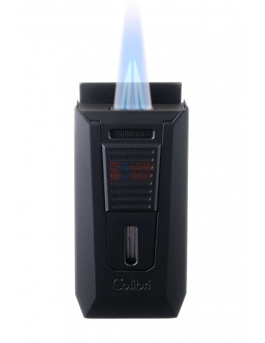 Зажигалка сигарная Colibri Slide (двойное пламя), черная LI850T10 - купить в интернет-магазине Havana Smoke
