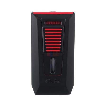 Зажигалка сигарная Colibri Slide (двойное пламя), черно-красная LI850T14