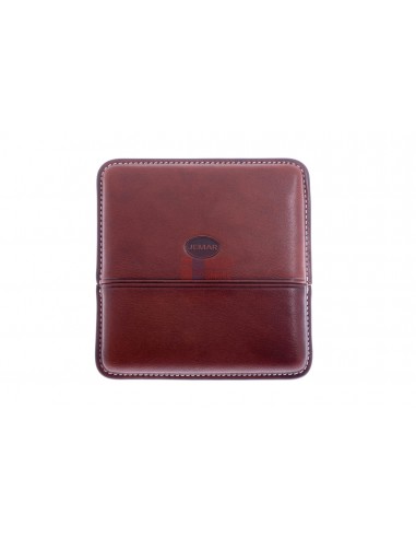 Сигаретница Jemar на 10 штук, натуральная кожа, коричневая (Испания) 151-10-Brown - купить в интернет-магазине Havana Smoke