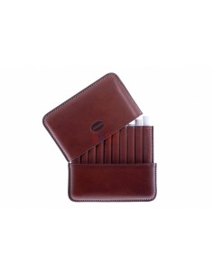Сигаретница Jemar на 10 штук, натуральная кожа, коричневая (Испания) 151-10-Brown - купить в интернет-магазине Havana Smoke 2